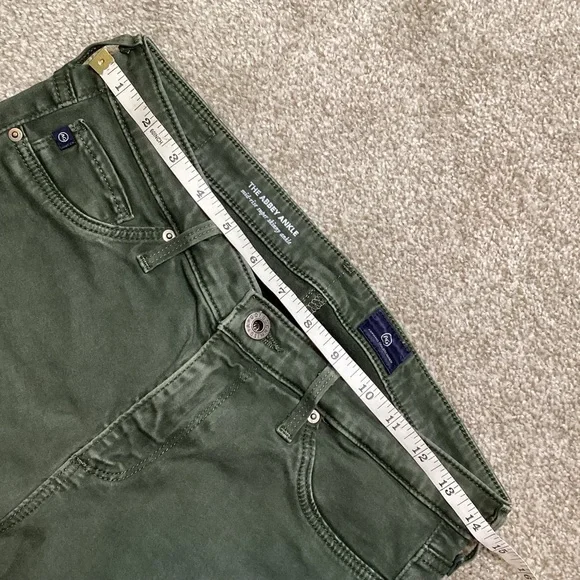 AG The Abbey Sateen Mid-Rise Skinny Ankle Jeans Anthropologie Leg Lengthening 27 - Picture 6 of 10